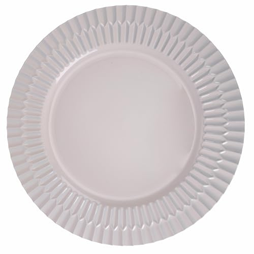 Set 6 Sottopiatto Ø 33 cm in plastica PP, grigio, Shades of Stones