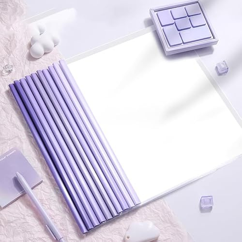 Lot de 20 chemises à pince A4 pour relieur thermique, largeur du dos 10 mm, couverture transparente A4, classeur de candidature pour bureau, école, fichiers, documents (Violet)