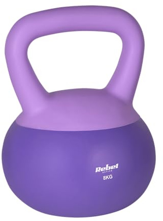 Rebel Soft Kettlebell 8kg PVC souple sûr silencieux Hantel pour la forme physique