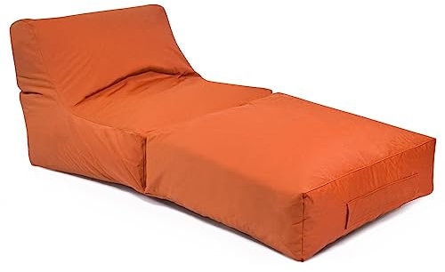 Peak Plus orange Der Outdoor-Sitzsack für den Garten und die Terrasse Ganzjährig Outdoor geeignet