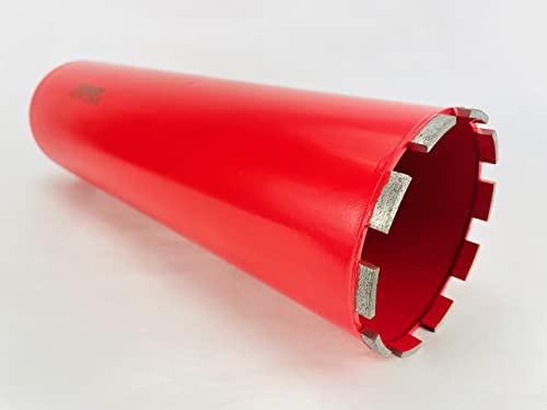 5 Inch Diamond Wet Core Drill Bit 1-1/4” Threaded by BLUEROCK Tools for Concrete Rebar Asphalt Brick Rock Masonry Hole Barrel Coring