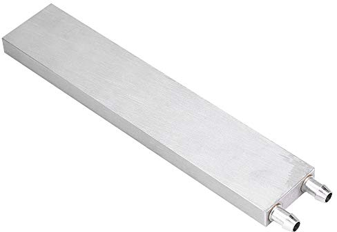 Bewinner Bloque de refrigeración de Agua de Aluminio para Enfriador de Agua líquida, de disipador de Calor, radiador de CPU Plateado, Bloque de refrigeración de Agua, Enfriador de Agua
