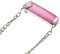 kawehiop Handy Rückenclip, tragbar, verstellbar, modisch, abnehmbar, universelles Anti Lost Reisekettenzubehör, Rosa Silber