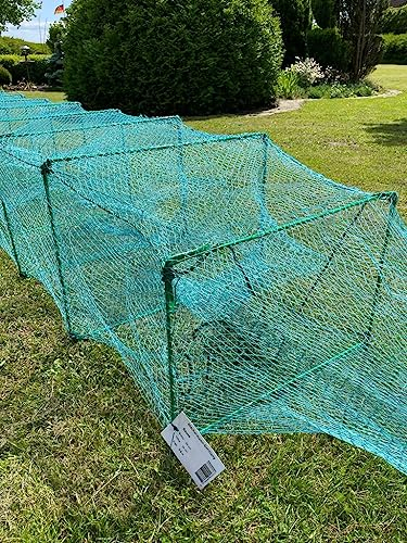 Nr.57,Profi Reuse 9,8 Meter !,50x35cm Aalreuse Aal Krebs flusskrebs Shrimps,Fischnetz 9,80m Lang Reuse XXL,Angelnnetz