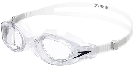 Speedo Unisex Erwachsene Hydrosity 2.0 Schwimmbrille | Anti-Beschlag | Wasserdicht Schwimmbrille, Clear/Weiß, Einheitsgröße