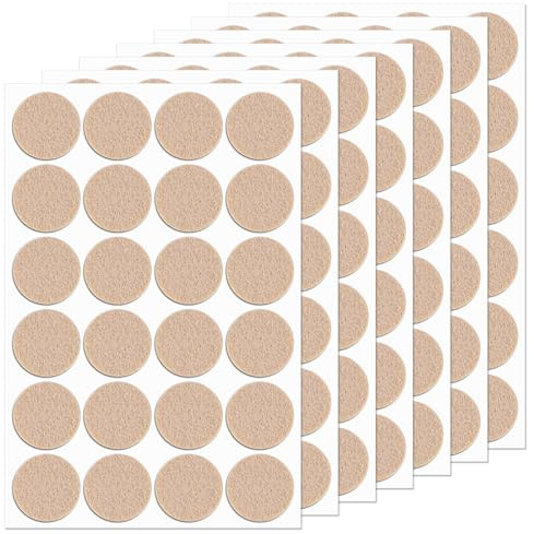 288 Pcs Self Adhesive Felt Furniture Pads 3/4, Felt Pads for Coasters Bottom Dots Felts Floor Protectors for Furniture Thick Cabinet Door Bumpers for Chair Legs Felts Pad Small for Hardwood Floors