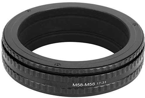XoYixoYi NEWYI M58‑M58 17‑31mm Förstoringsglas i aluminiumlegering, makroobjektiv, fokusrör