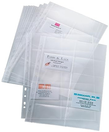 SIGEL VZ351 - Funda de tarjetas de identificación (10 unidades), transparente