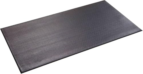 Supermats, Tappetino resistente per attrezzature sportive, 20GS, realizzato negli Stati Uniti, per ciclismo indoor, cyclette e stepper (60,96 cm x 116,84 cm), colore nero