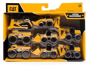 CatToysOfficial | Máquinas y Camiones de Juguete para Niños |8 Piezas – 2 Camión Volquete, 2 Pala Cargadora, Excavadora, Retroexcavadora, Bulldozer, | Juguetes Niños 3 Años o Más