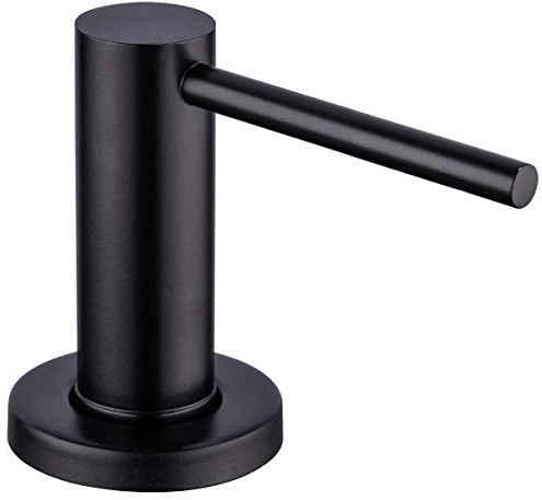 Matte Black Kitchen Sink Soap Dispenser GAPPO Countertop Pump Hand Lotion Built in Bottle Upgrade Stainless Steel Screw