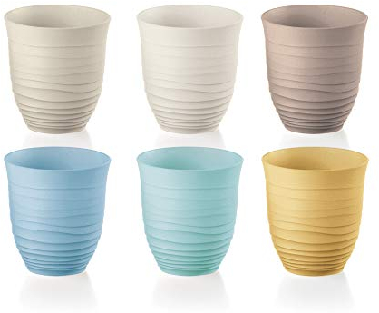 Guzzini Tierra Vasos, Multicolor, 9 cm