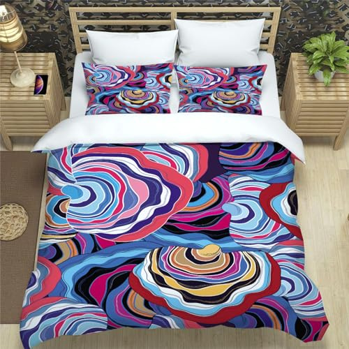 Superfeine Faserbettdecke Bezug 240X260Cmbettzeugcartoonweich Und Bequembettwasche 3 Teiligmit Zwei Kissenbezügen 80X80Cm