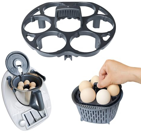 Thermomix Zubehör, Einsatz zum Eierkochen für Thermomix Garkorb, Eierkocher Eierhalter für thermomix TM5, TM6, TM31 (Monolayer)