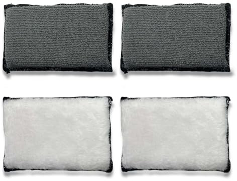 Panno per la pulizia degli interni dell'auto, 4 pezzi di spugna in microfibra, tamponi per la pulizia degli scrub pad lavabili, accessori per la cura dell'auto Dusting Sponge per la pulizia degli