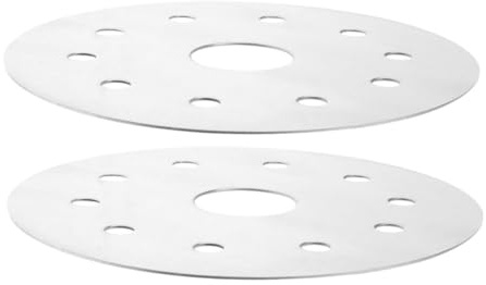 2pcs Stainless Steel Heat Diffuser Plate for Cooktops and Stoves