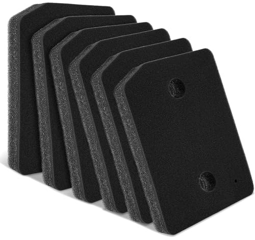 Trockner Filter für Miele T1 9164761 Wärmepumpentrockner, Fein-Grob 207 x 157 x 30mm Schwammfilter Filtermatte für Miele Wäschetrockner (6 Stück)
