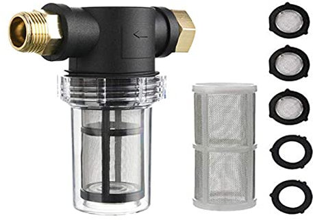 mumisuto Filtro Per Tubo Da Giardino, Filtro Per Pompa Dell'Acqua Da 3/4, Prefiltro Per Pompe Da Giardino E Impianti Idraulici Domestici, Per Irrigazione Da Giardino, Stagno Da Giardino, Piscina