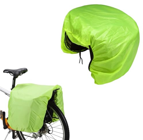 Fonyiunce Habillage Pluie pour Sacoche, Housse Sacoche Velo, Habillage Pluie pour Sac à Dos, Imperméable et Anti-Poussière, Housse de Pluie pour Vélo Pliable Ultra Légère, pour la Plupart des Vélos, V