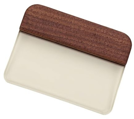 Qcbuegof Grattoir à verre pour cuir poli, cuir lisse, cuir lisse, outil de brunissoir en cuir, outil de travail en cuir trempé, outil de travail du cuir