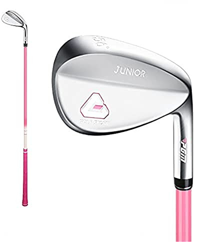 56 graders golf sandkil för vänster- eller högerhänta juniorer kolskaft barn åldrarna 3-12 golfklubbor sport (höger, 6-8 år, rosa)
