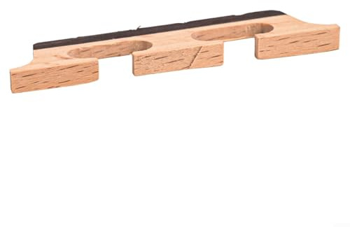 Puente de banjo de ébano de tres puntos para banjos de 4 cuerdas, 5 cuerdas, 6 cuerdas, diseñado para maximizar la resonancia y (4 cuerdas)