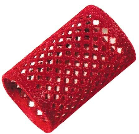 Comair 3012178 Lot de 12 bigoudis métalliques Rouge 40 mm