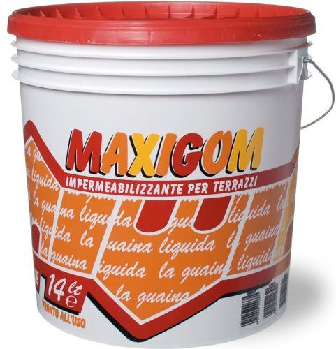 Italchimica Guaina Liquida Impermeabilizzante Maxigom Laiv Bianco 14 Lt. Calpestabile