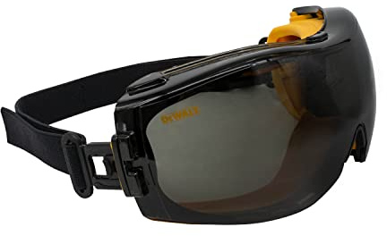 DEWALT - DPG82-21C Dewalt DPG82-21 Concealer Smoke Anti-Fog Dual Mold Safety Goggle Smoke Lens