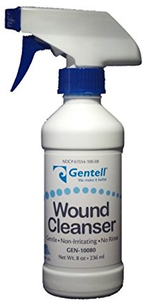 Gentell Wound Cleanser 8 oz. Spray Bottle