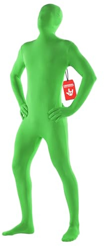 Morphsuits Deguisement Seconde Peau Noire, Costume Halloween Homme | Combinaison Intégrale avec Cagoule, Design Noir Uni, Fermeture Éclair, Parfait pour Halloween, Idéal pour le Cosplay