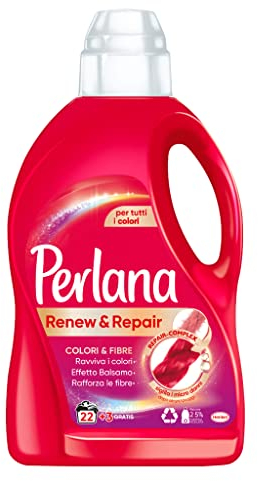 Perlana Rinnova Colori Detersivo per Bucato a Mano e in Lavatrice, 1500ml