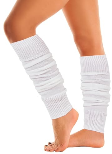 Mysocks benvärmare extra mjuk snygg tjusig vinter 80-talsfest dans neon långa benvärmare för kvinnor flickor damer
