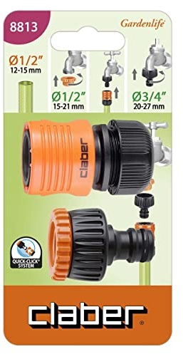 Set con presa rubinetto + raccordo - Claber - 8813 -