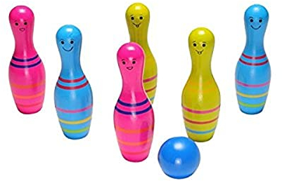 BS Toys Kegeln - Kegelspiel für Kinder & Erwachsene - Für Indoor & Outdoor - Gesellschaftsspiele, ideal für Kindergeburtstag & Party - Ab 3 Jahren - Unbegrenzt viele Spieler