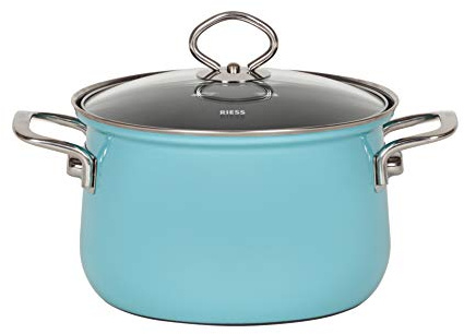 Riess köttburk, panna, grönsaksgryta, glaslock, diameter 16 cm, 1,5 l, blå kristall