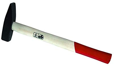 Kippen 1156B - Marteau de banc de type allemand de 200 g avec poignée en bois verni