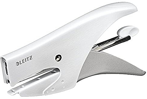 Leitz Heftzange, bekannter, Kapazität bis zu 15 Blatt, Metall, Style Bianco Artico
