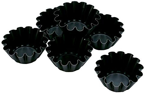 Piazza Confezione da 6 Pezzi - Stampo Brioche Alto - in Alluminio Antiaderente