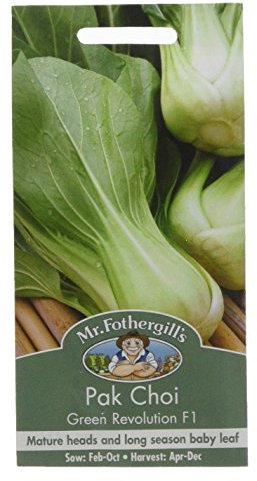 Mr Fothergills Vegetable Seeds, PAK Choi Green Revolution F1