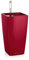 Lechuza – Pot de Fleurs d'Interieur – Maxi–Cubi – Réserve d'Eau Intégrée – Coloris Rouge Scarlet – 14 x 14 x 26 cm