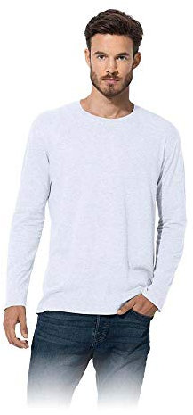 Stedman Apparel Men's Classic-T Long Sleeve/ST2500 T-Shirt, White, Medium
