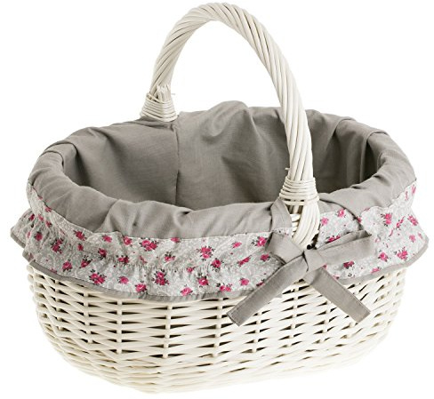 E di wicker24 115 – 42/W/O2 Cestino in Vimini, Cestino, Beige, 34 x 42 x 36 cm