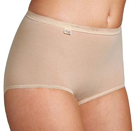 Sloggi - Sloggi Basic Maxi - Culotte gainante - Uni - Lot de 2 - Femme - Beige - FR: 54 (Taille Fabricant: 24)