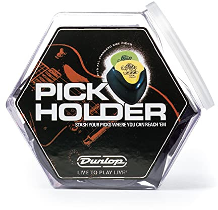 JIM DUNLOP Plektrumhalter Ergo, Krug mit 24, Schwarz