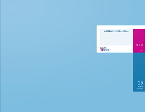 König & Ebhardt 8617159-8315K48KL Amerikanische Journale (420 x 332 mm, 48 Blatt) hellblau