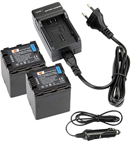 DSTE 2PCS VW-VBN260 batteri reseladdare för Panasonic Lumix Panasonic HC-X800 HC-X900 HDC-HS900 HDC-SD800 HDC-SD90