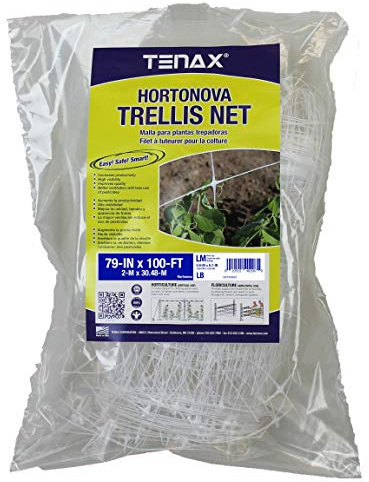TENAX Hortonova Trellis 6.5x100 White Net