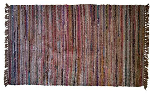 Sturbridge Country Rag Rug in Tobacco 30 x 50