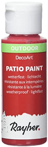 Rayher Patio Paint peinture acrylique extérieur fl. 59 ml rouge cerise, 38610392